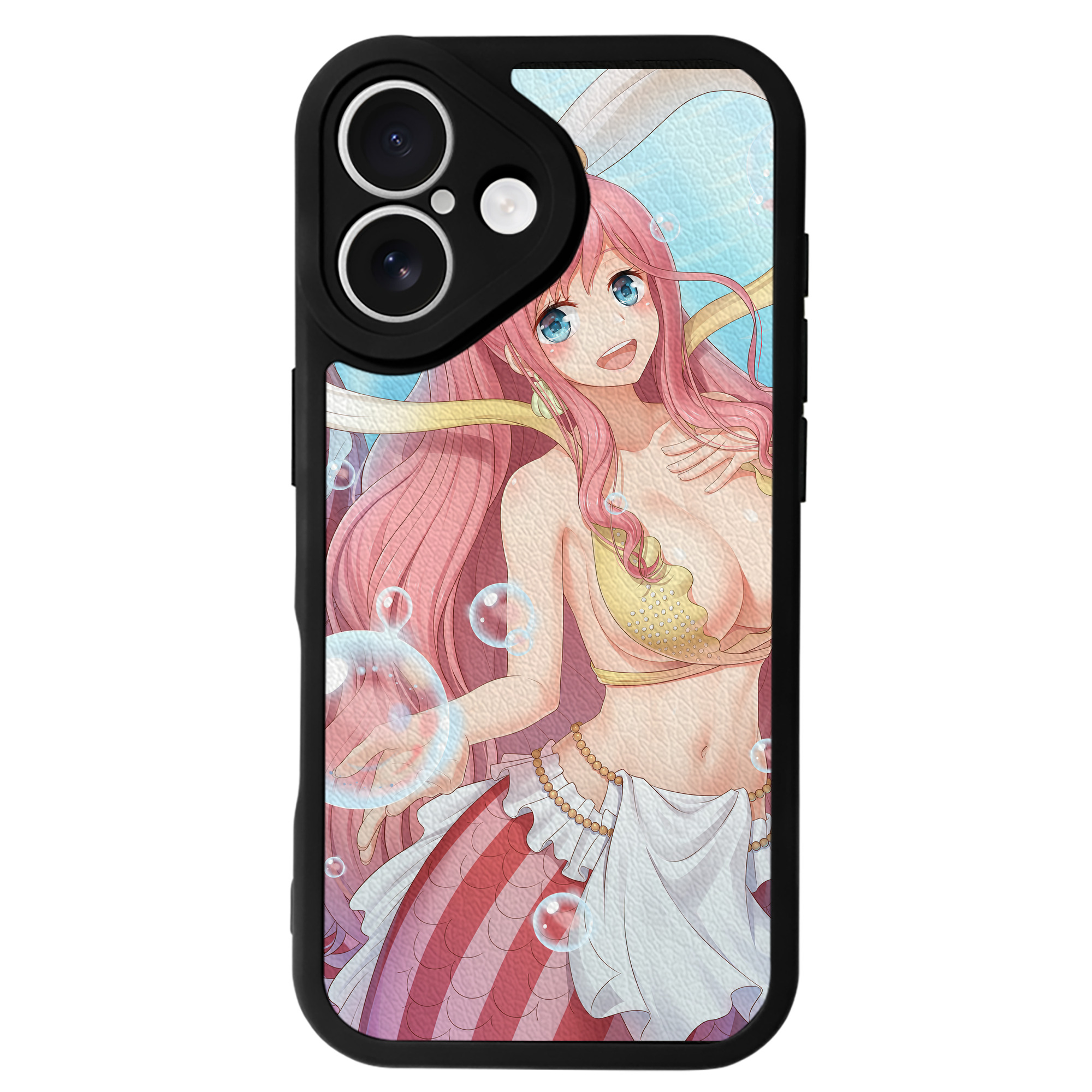 （画像用） ワンピース ONE PIECE 【iPhone 16シリーズ対応】シリコンスマホケース（レザー調） 材質：シリコン